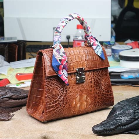 crocodile handbags for women